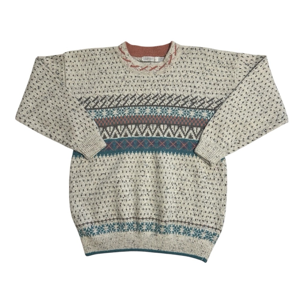 ESPRIT Wool Blend Knit Crewneck Sweater Size Small